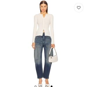 Nili Lotan Shon Barrel Jeans Classic Wash Size 25